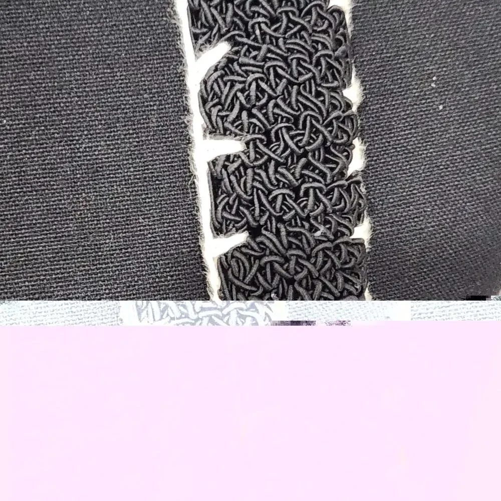 Y2K 90’s Yin Yang Woven Purse Bag Crossbody Crochet Black White Statement Hobo